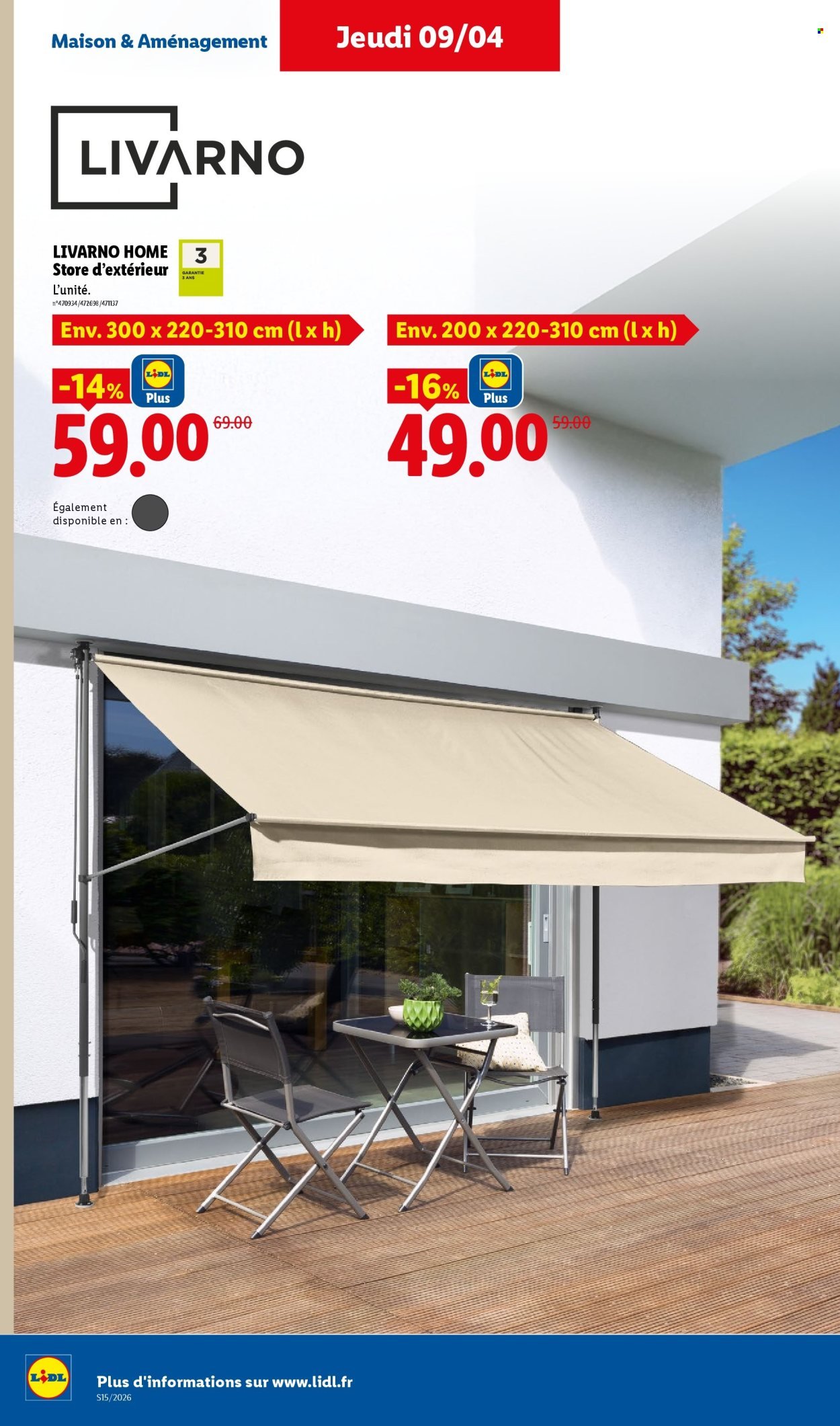 Catalogue LIDL - Les bonnes affaires de la semaine (2026-04-09 - 2026-04-13)