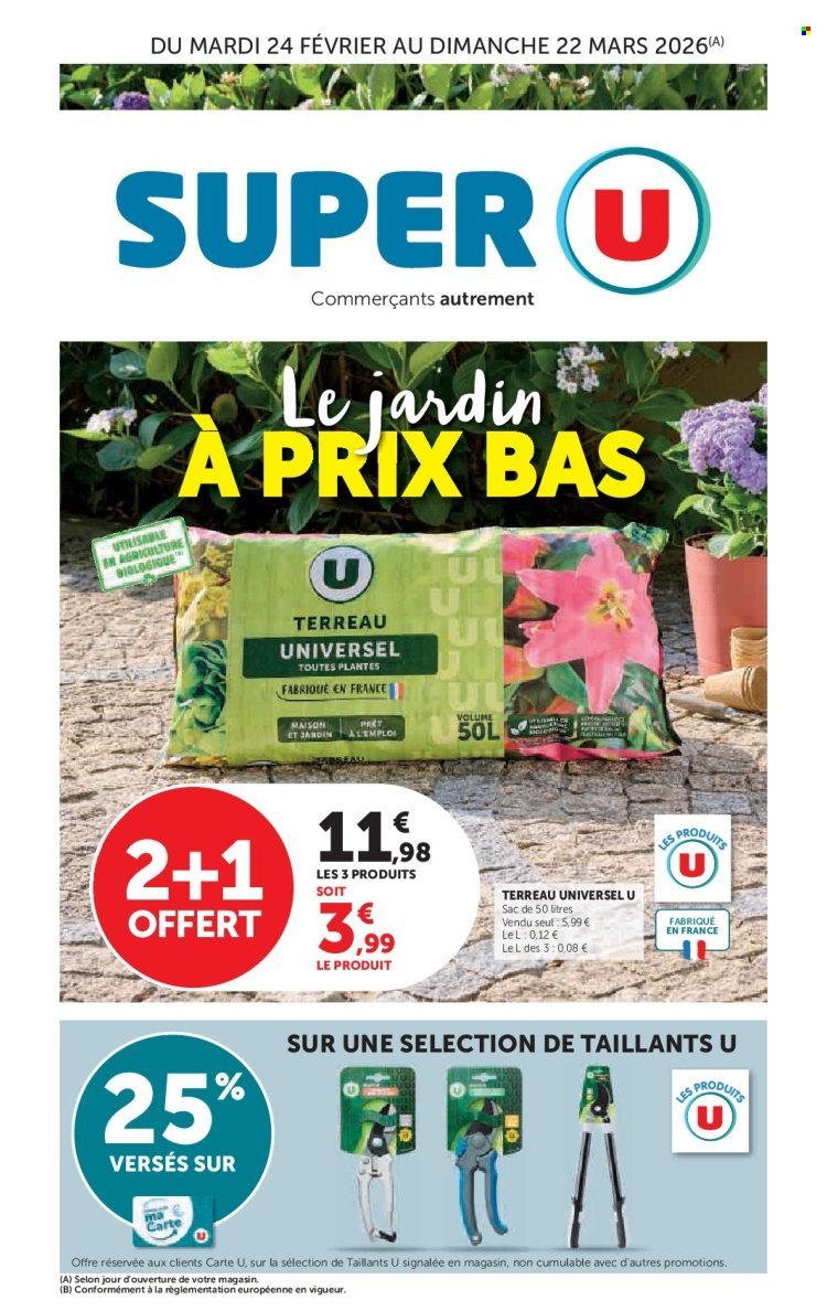 Catalogue SUPER U - Le jardin à prix bas