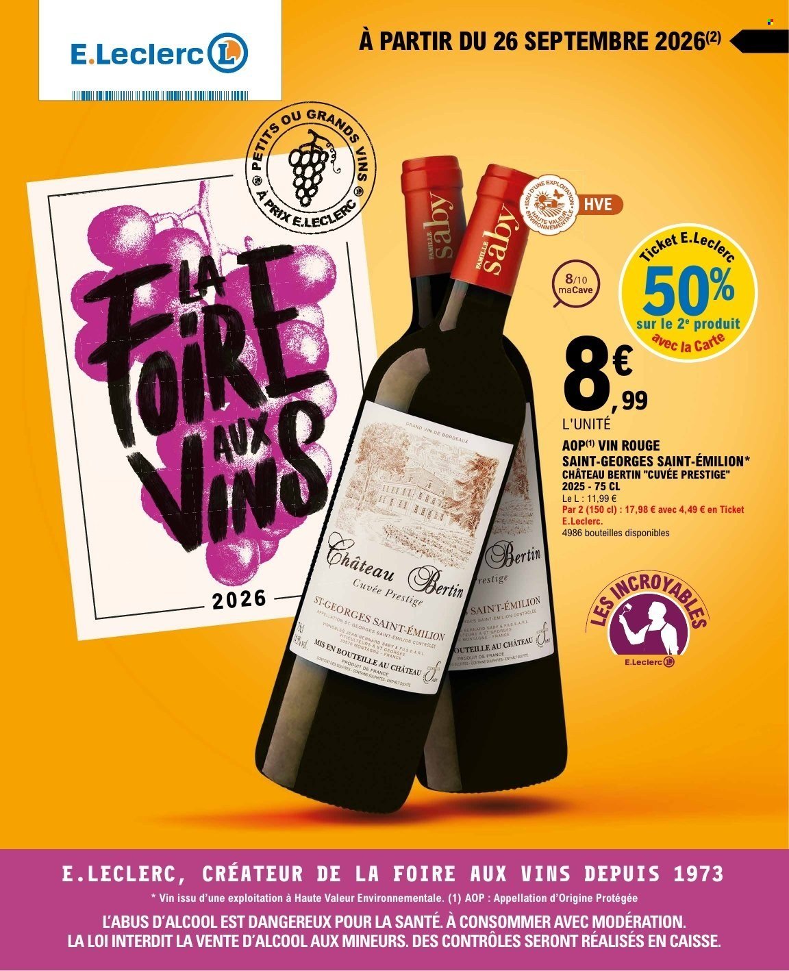 Catalogue E.LECLERC - FOIRE AUX VINS