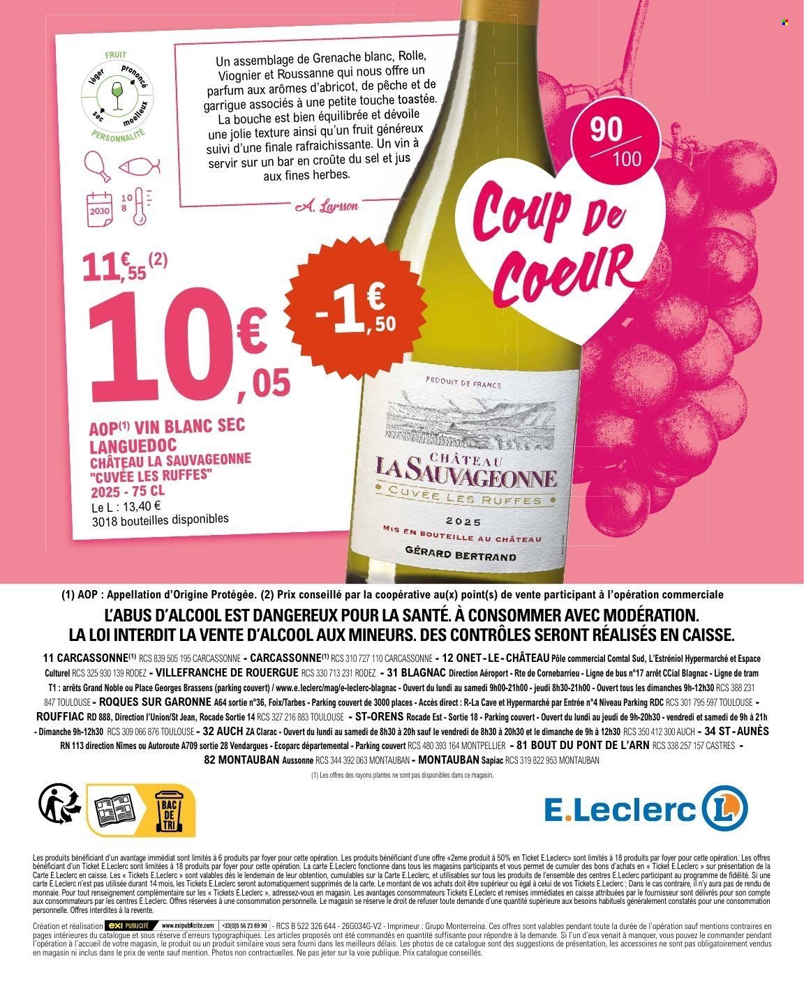 Catalogue E.LECLERC - FOIRE AUX VINS