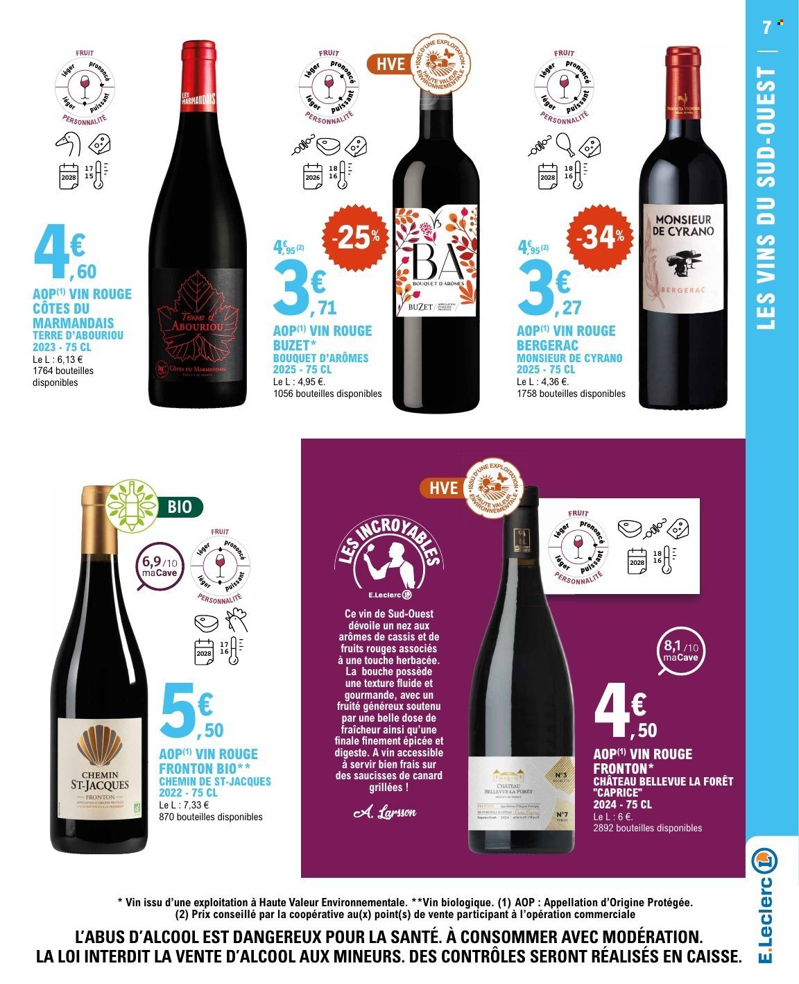 Catalogue E.LECLERC - FOIRE AUX VINS
