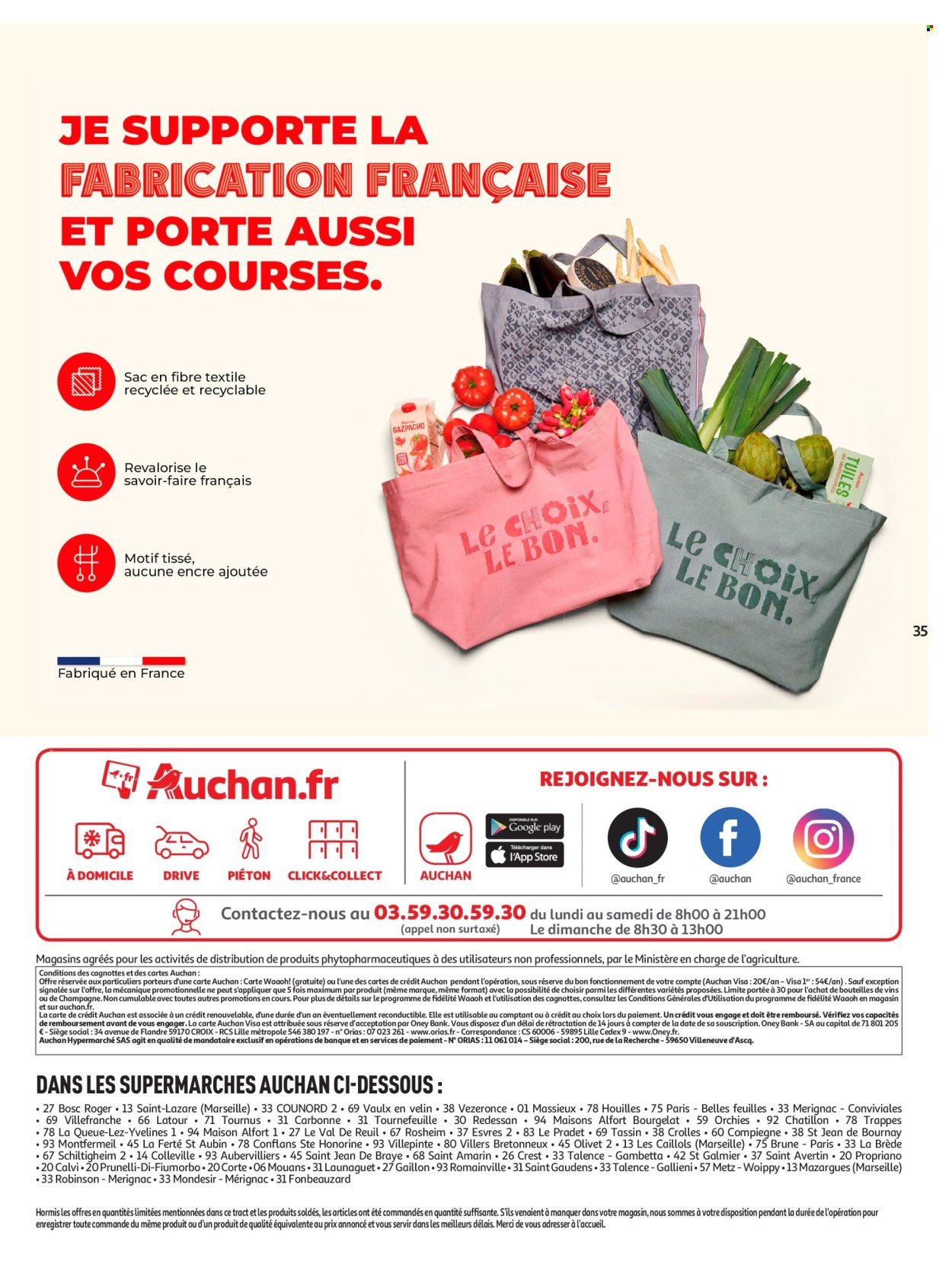 Catalogue AUCHAN - Beauté, Halles, supers