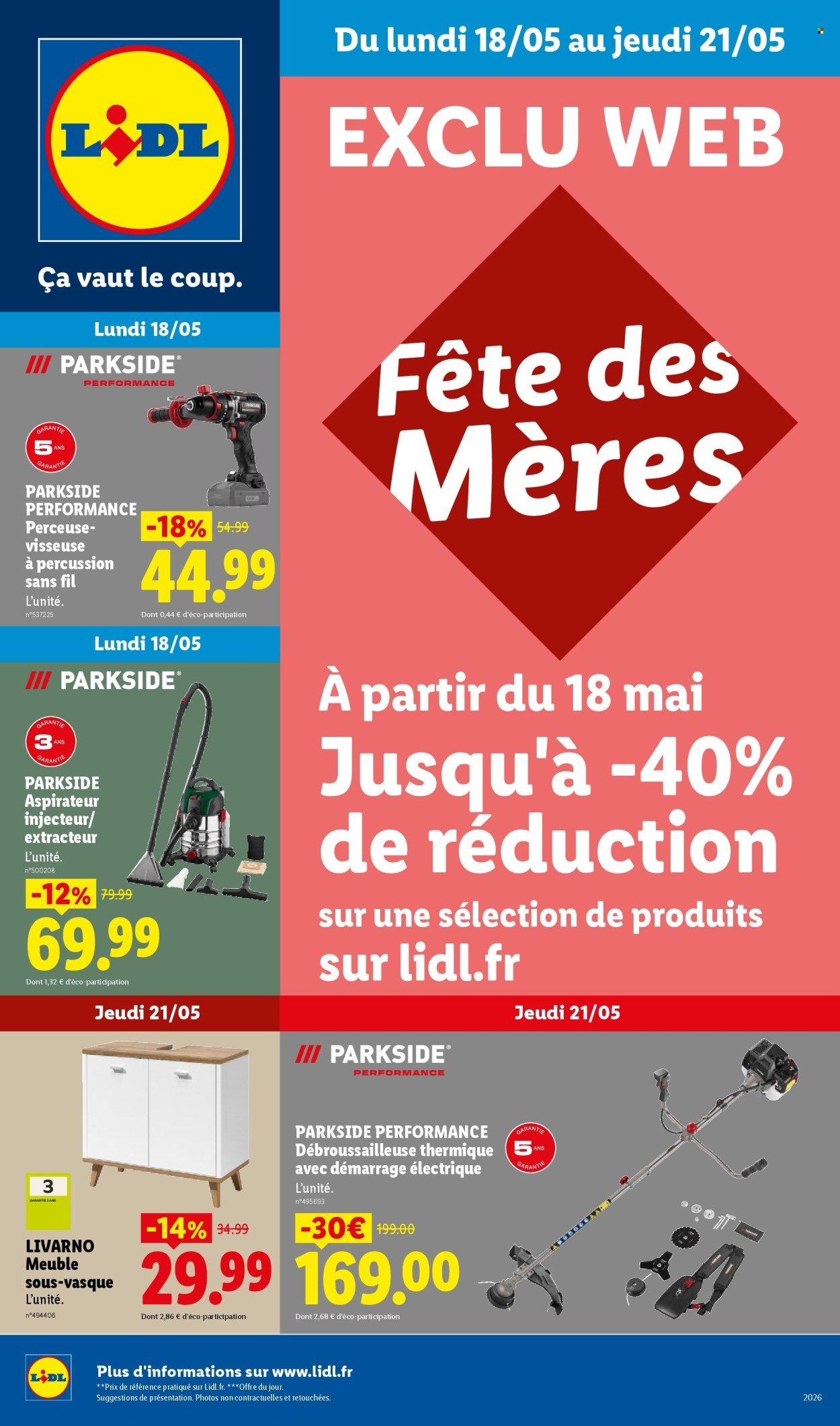 Catalogue LIDL - Les Exclu Web de la semaine