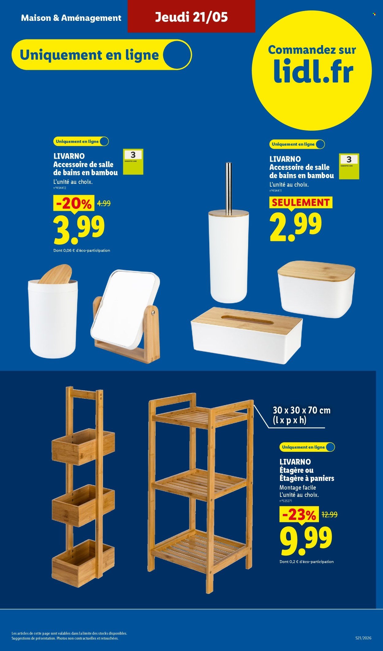 Catalogue LIDL - Les Exclu Web de la semaine