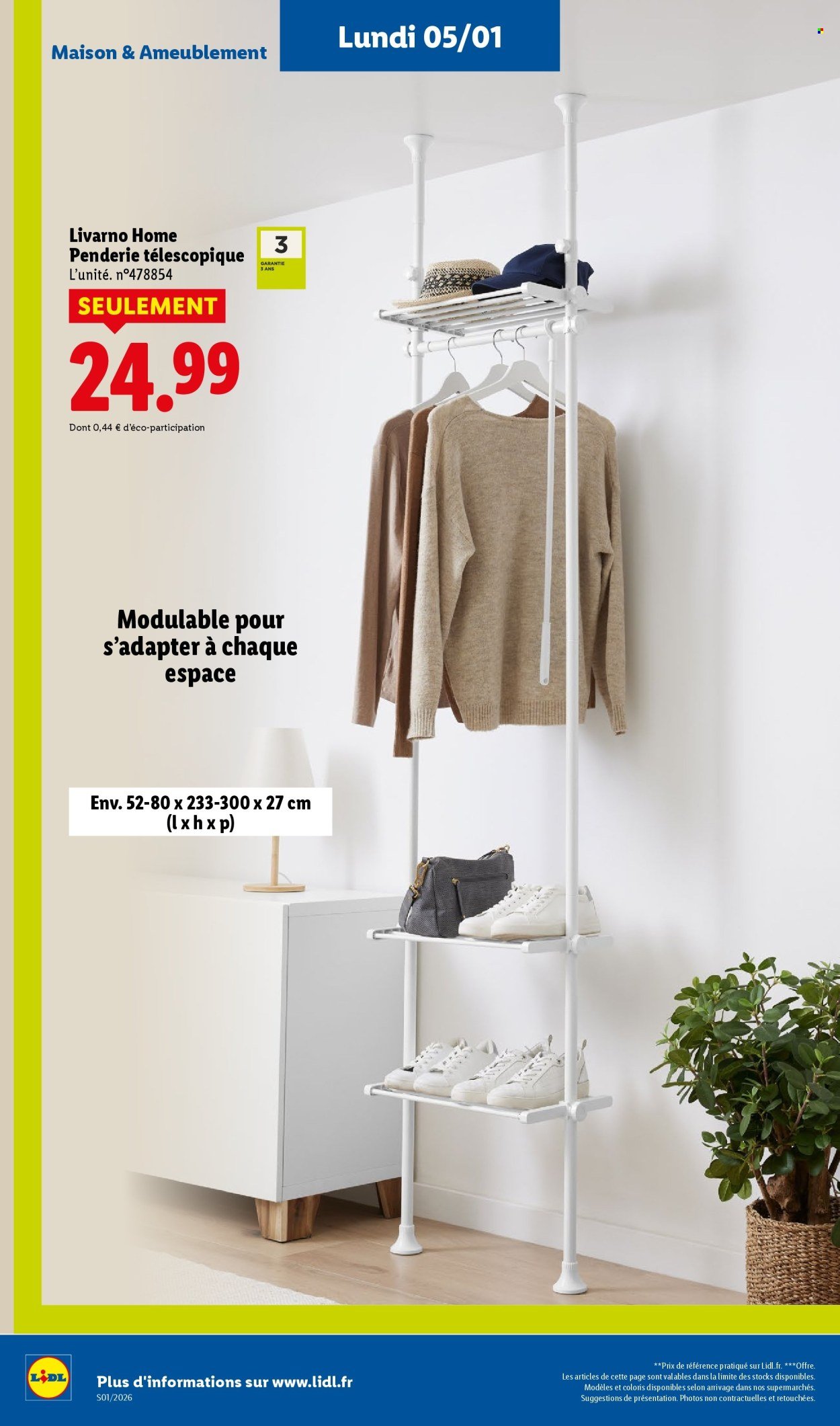Catalogue LIDL - Les bonnes affaires de la semaine (2026-01-05 - 2026-01-08)
