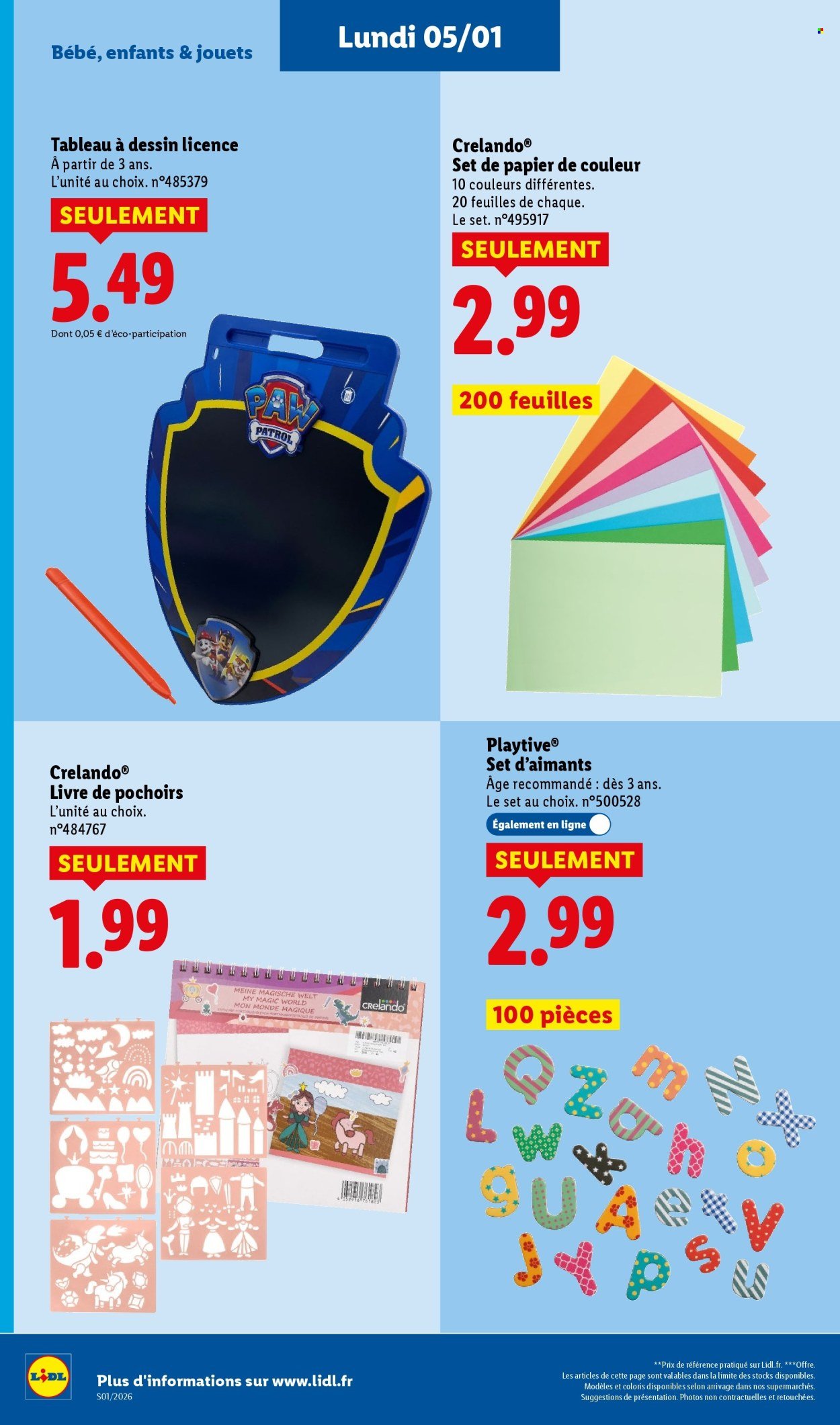 Catalogue LIDL - Les bonnes affaires de la semaine (2026-01-05 - 2026-01-08)