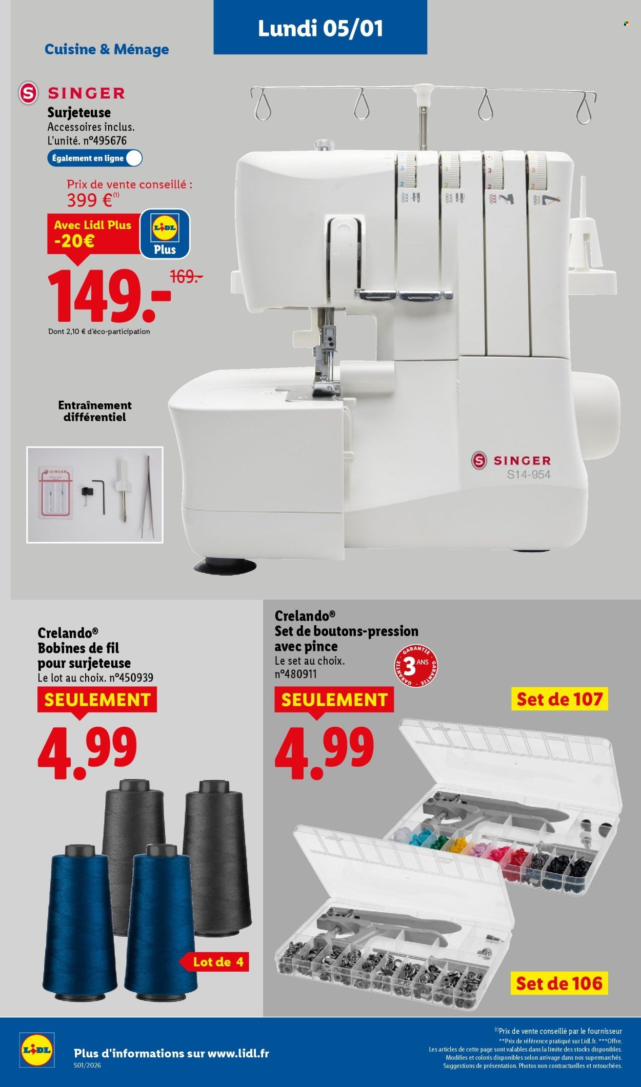 Catalogue LIDL - Les bonnes affaires de la semaine (2026-01-05 - 2026-01-08)