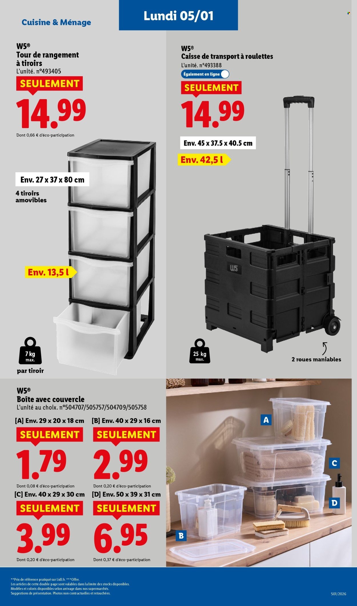Catalogue LIDL - Les bonnes affaires de la semaine (2026-01-05 - 2026-01-08)