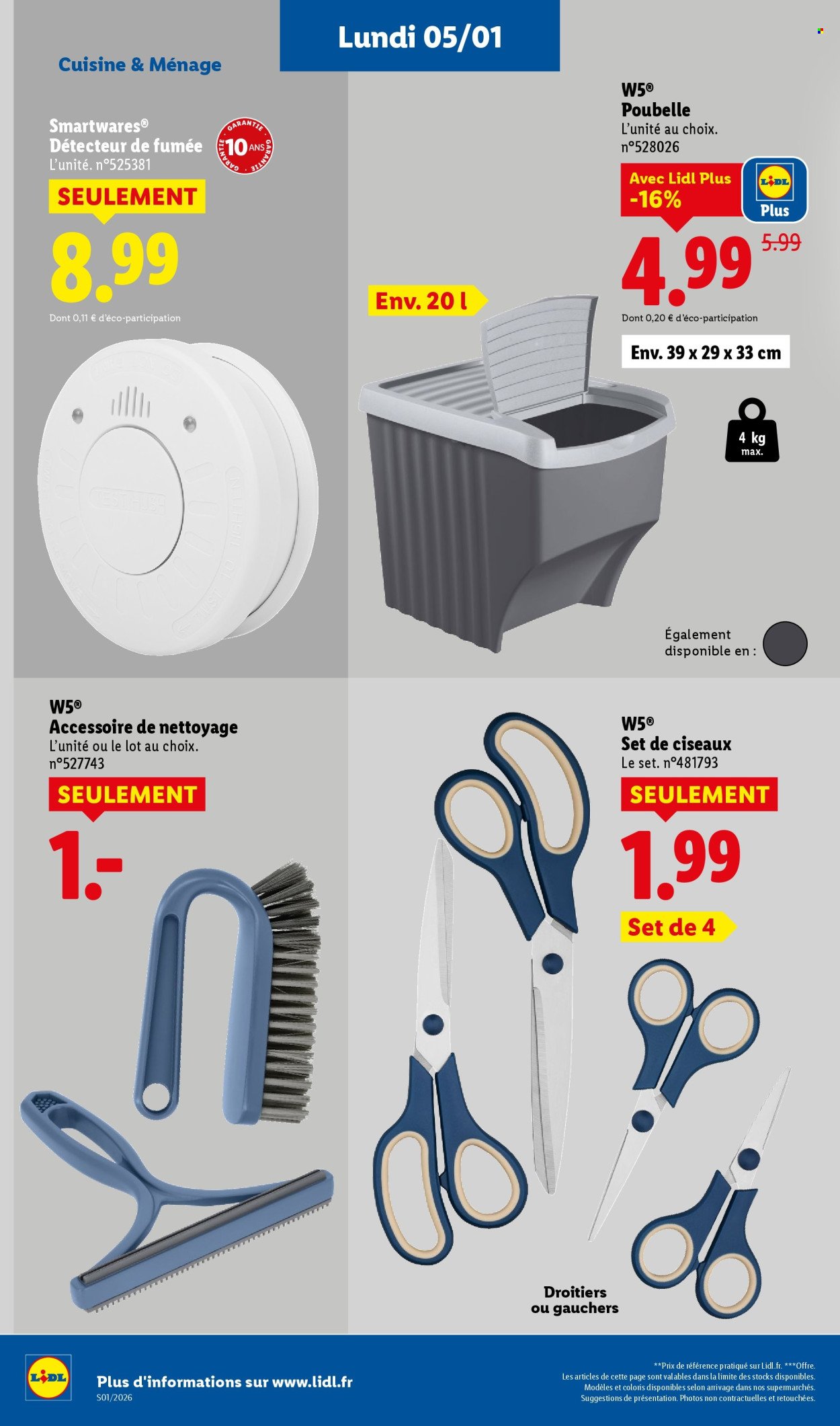 Catalogue LIDL - Les bonnes affaires de la semaine (2026-01-05 - 2026-01-08)