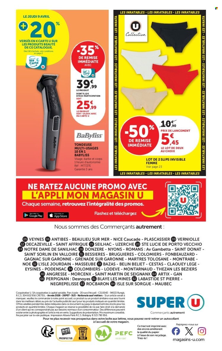 Catalogue SUPER U - La beauté à prix bas