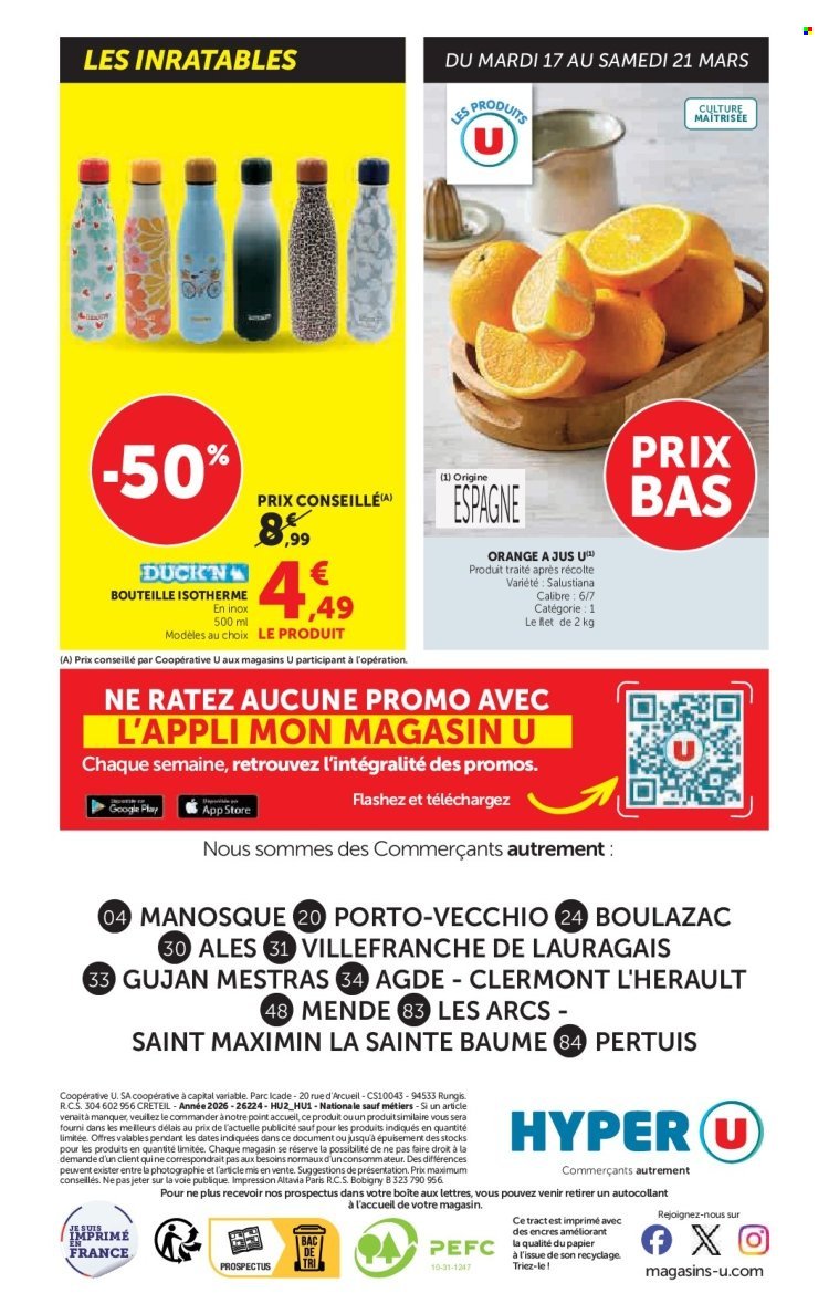 Catalogue HYPER U - Les prix bas de la semaine