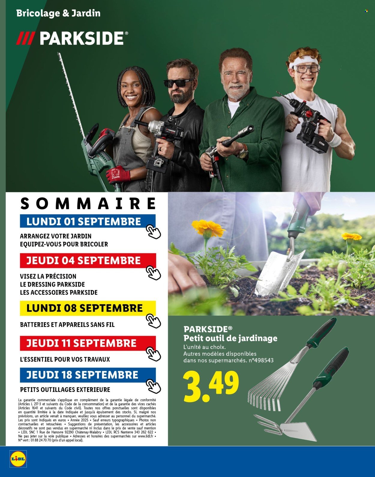 Catalogue LIDL - Catalogue Parkside (2025-09-01 - 2025-09-18)