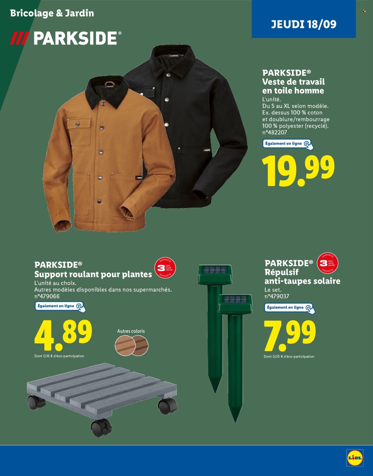 Catalogue LIDL - Catalogue Parkside (2025-09-01 - 2025-09-18)