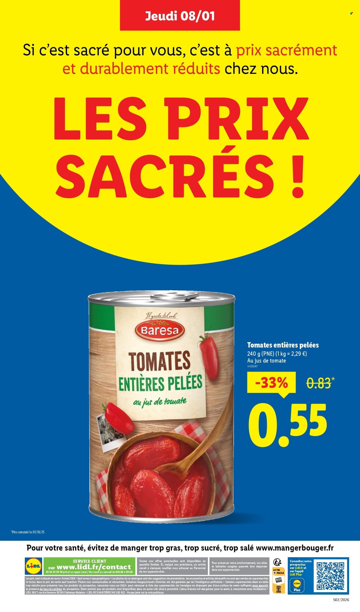 Catalogue LIDL - Les promos de la semaine (2026-01-08 - 2026-01-14)