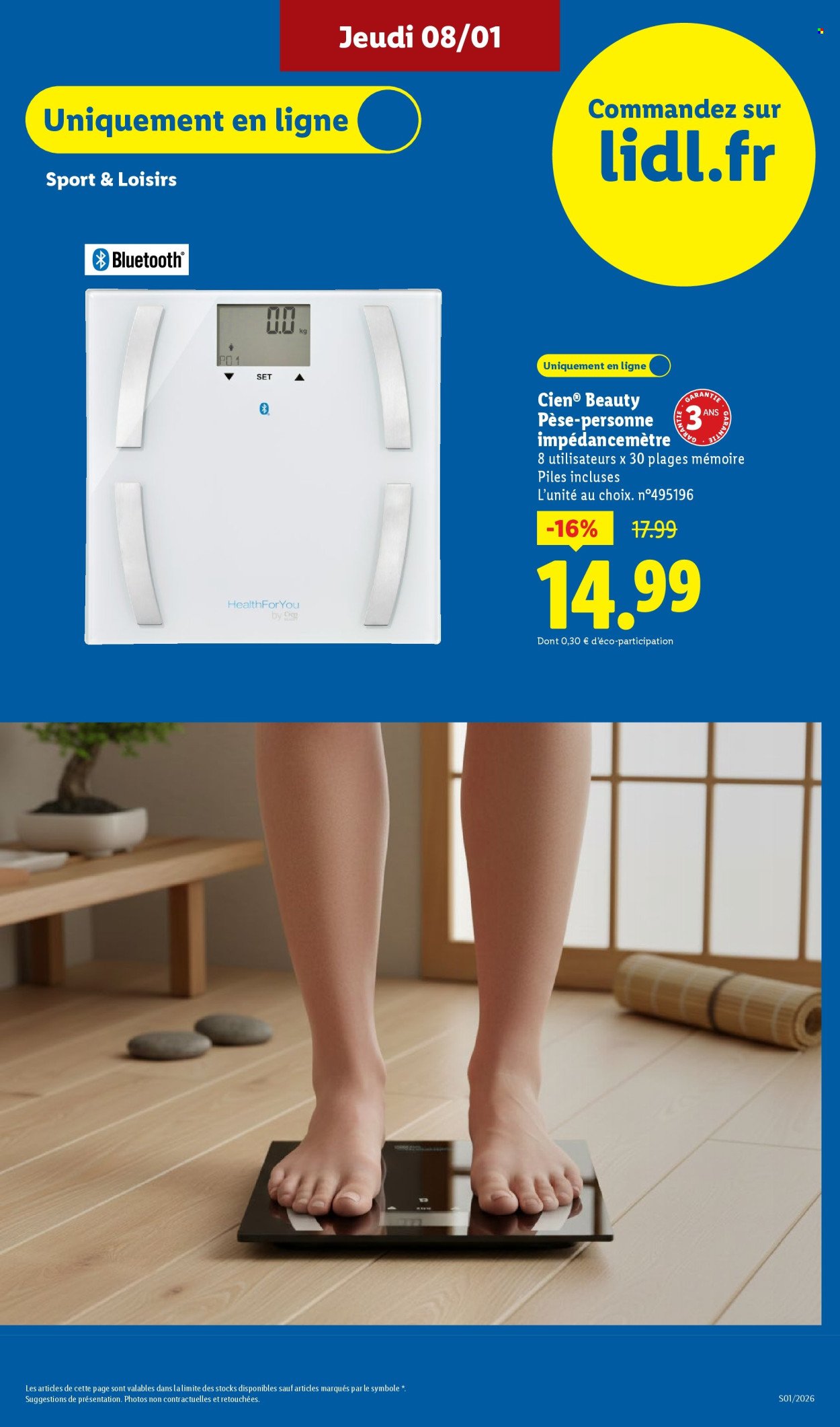 Catalogue LIDL - Les promos de la semaine (2026-01-08 - 2026-01-14)