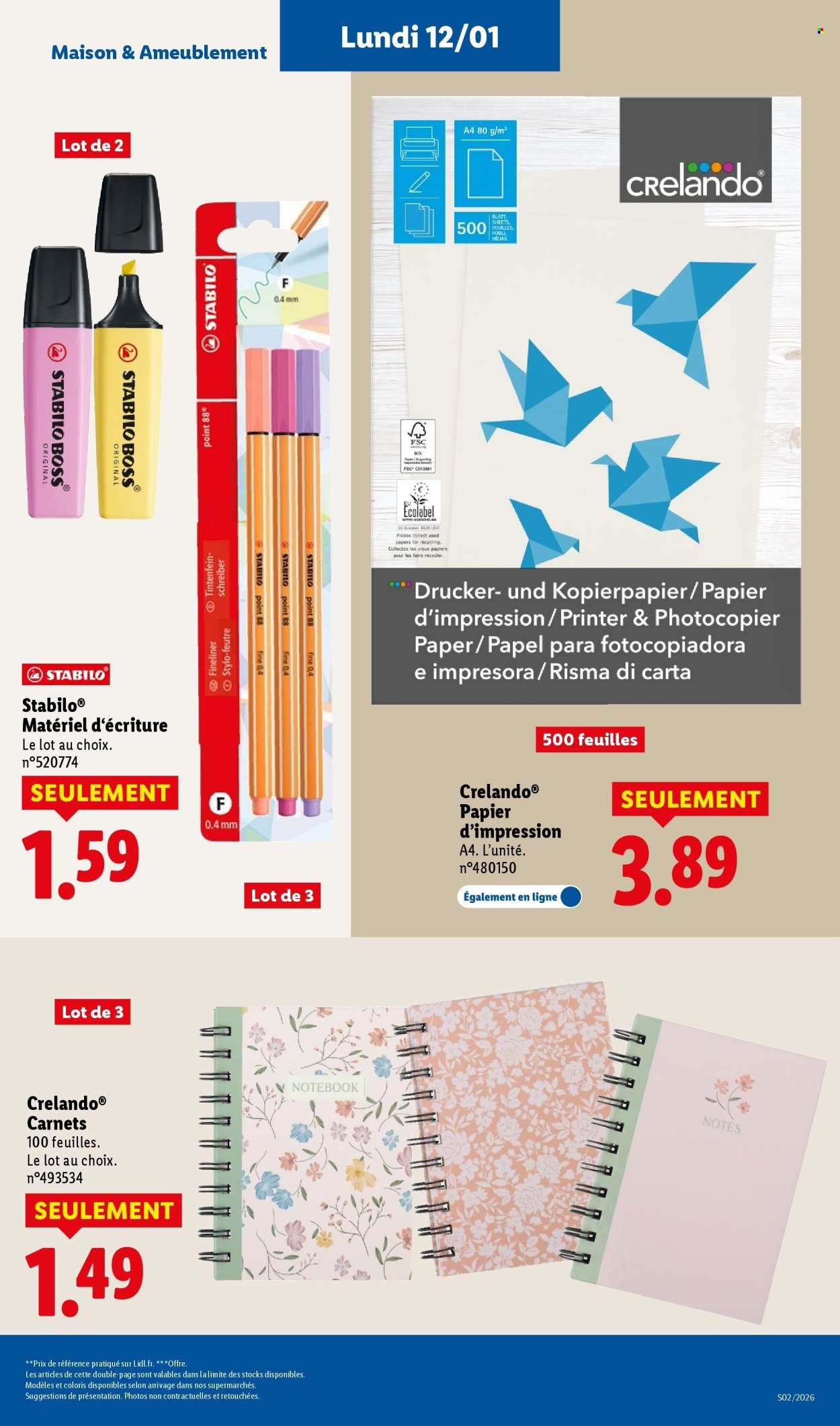 Catalogue LIDL - Les promos de la semaine (2026-01-08 - 2026-01-14)