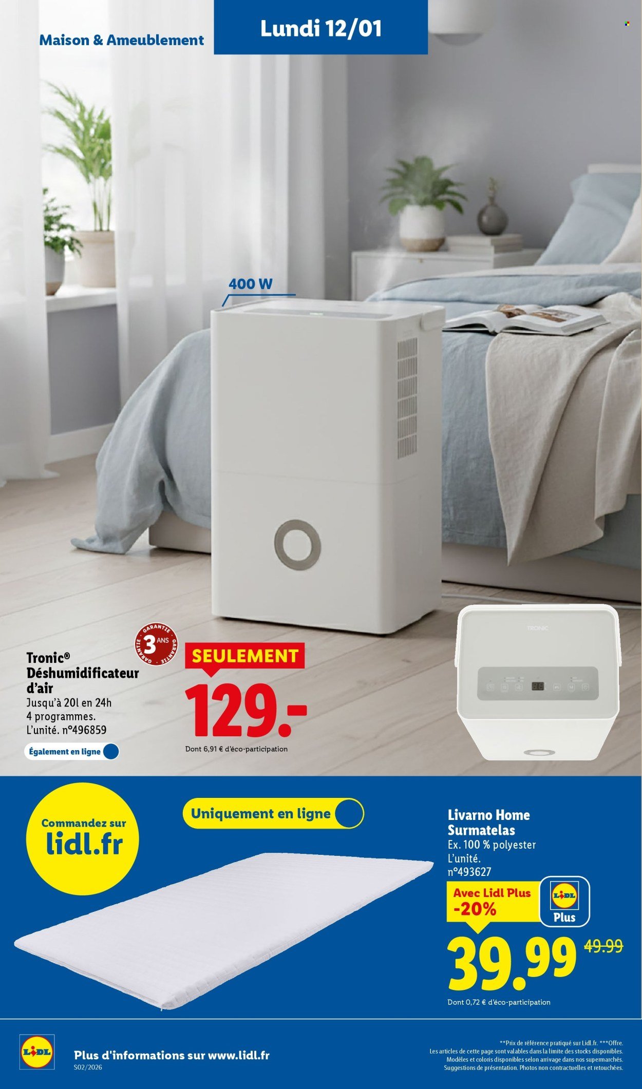 Catalogue LIDL - Les promos de la semaine (2026-01-08 - 2026-01-14)
