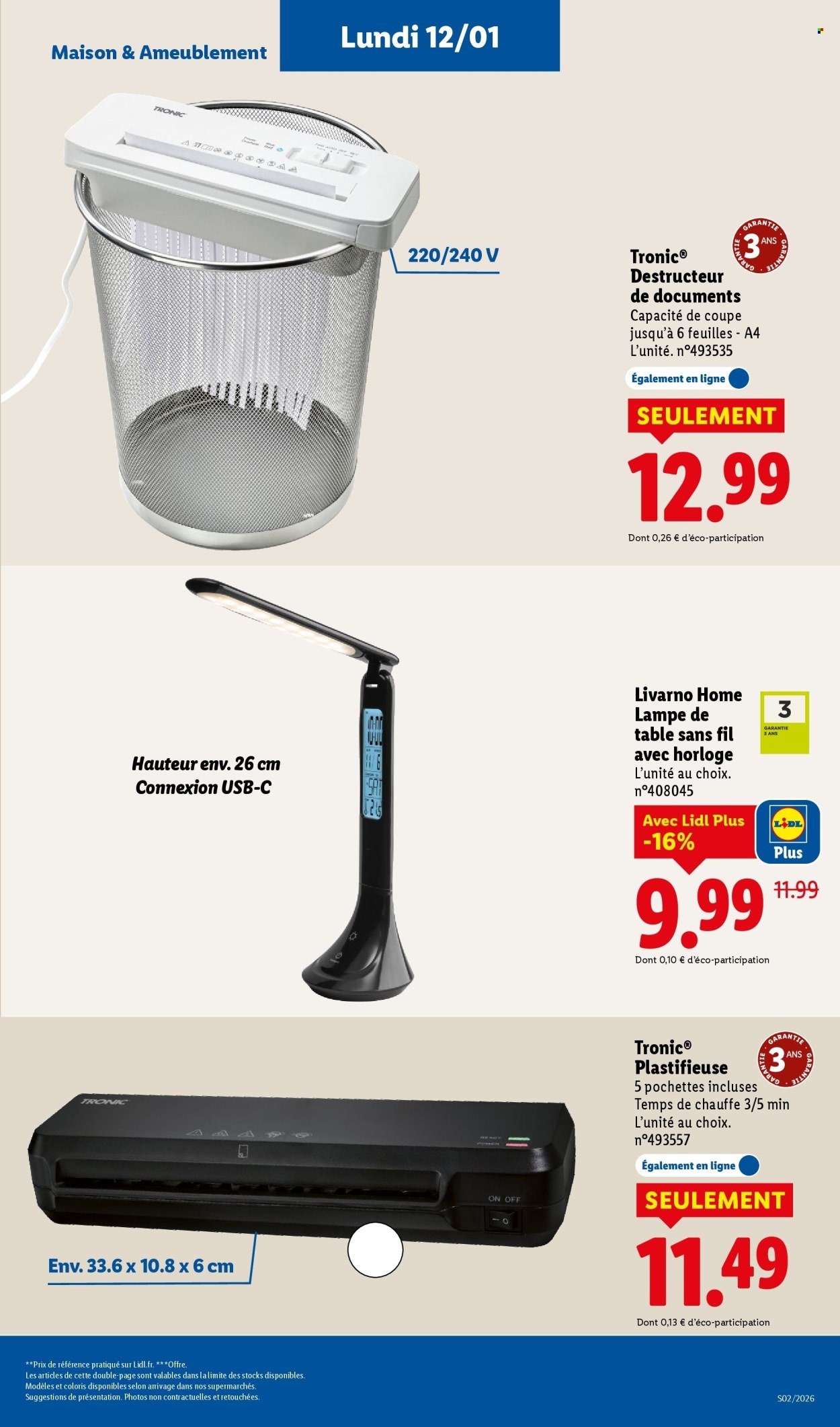 Catalogue LIDL - Les promos de la semaine (2026-01-08 - 2026-01-14)