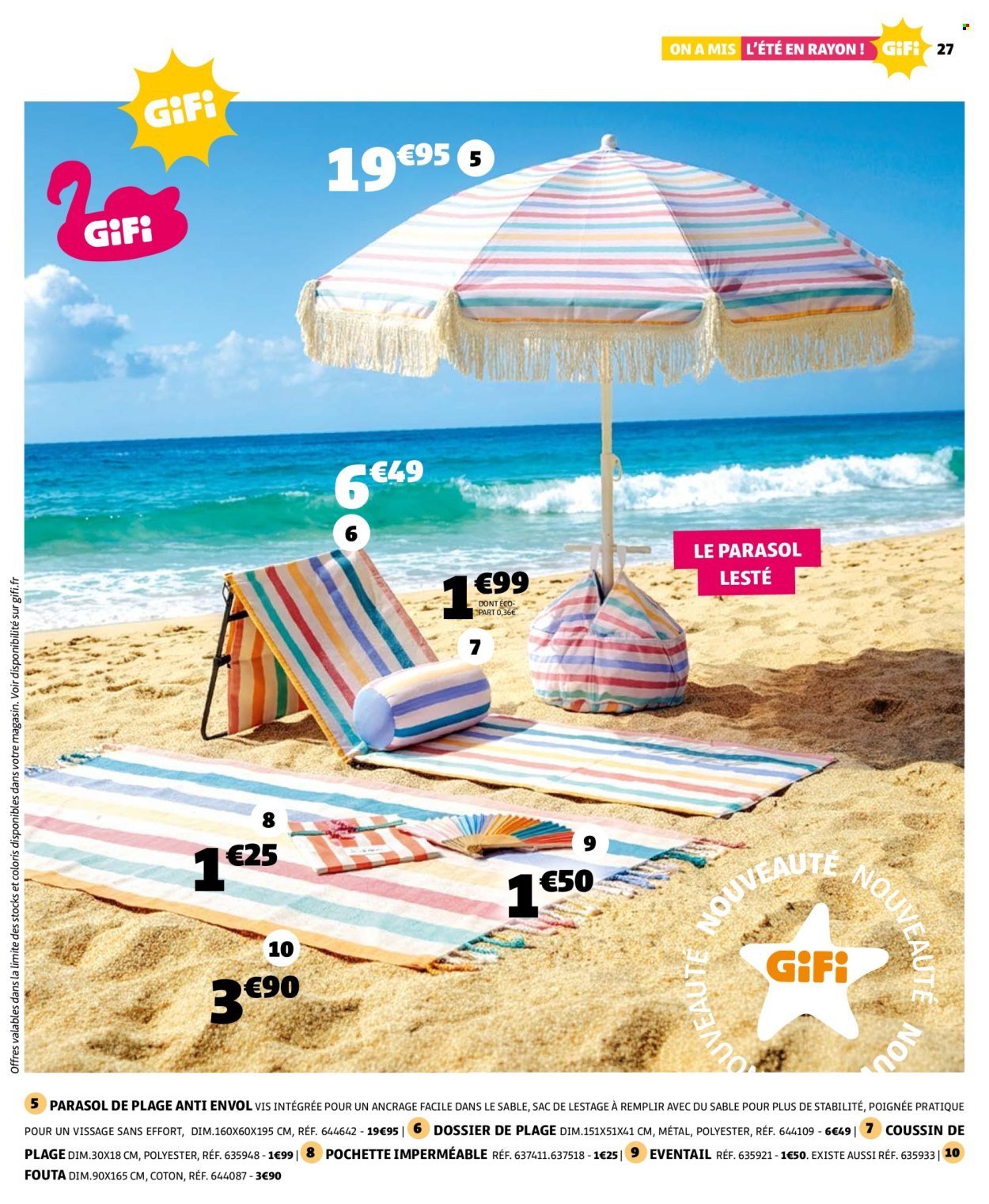 Catalogue GIFI - Voilà l'été ! (2026-05-26 - 2026-06-08)