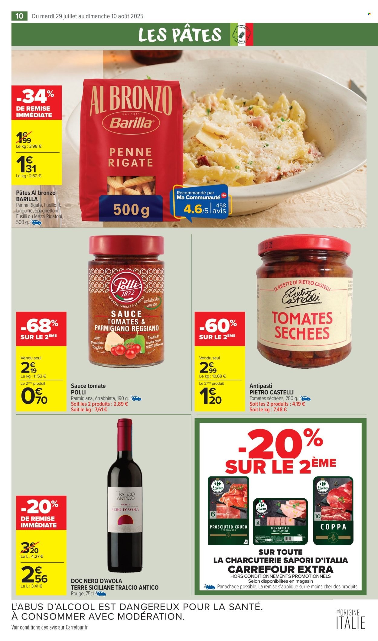 Catalogue CARREFOUR MARKET - BIENVENUE EN ITALIE (2025-07-29 - 2025-08-10)