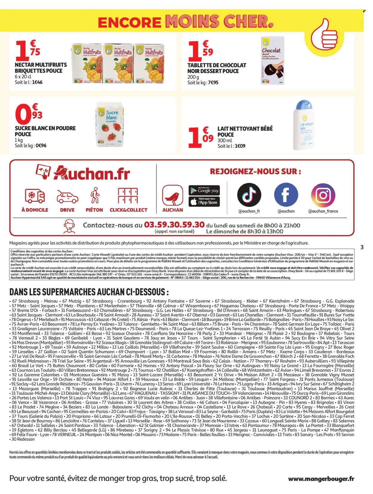 Catalogue AUCHAN - Marque Pouce supers
