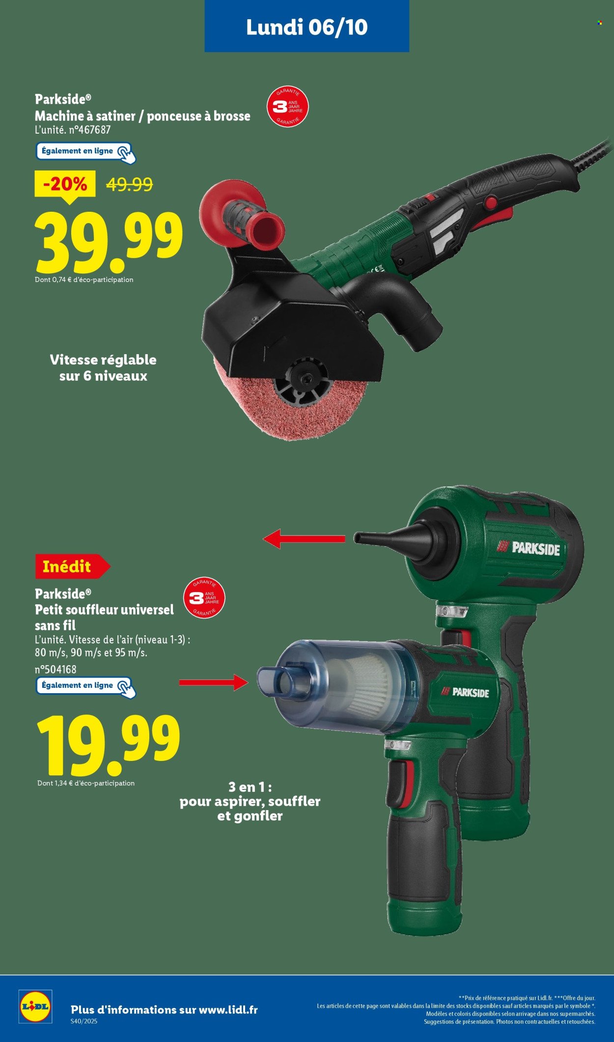 Catalogue LIDL - Les bonnes affaires de la semaine (2025-10-06 - 2025-10-09)