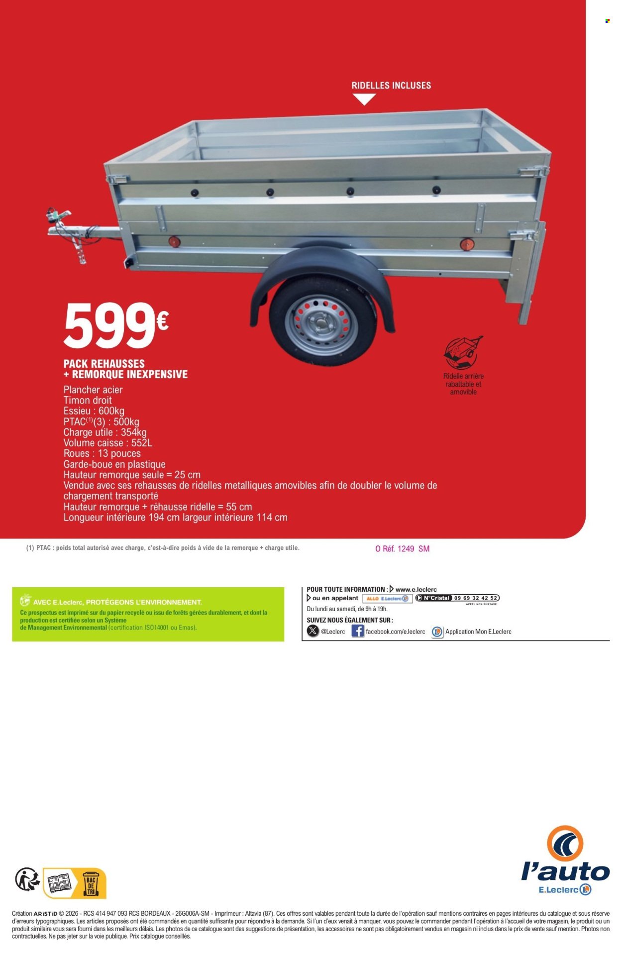 Catalogue E.LECLERC - OP6 - AVIS D'ECONOMIE