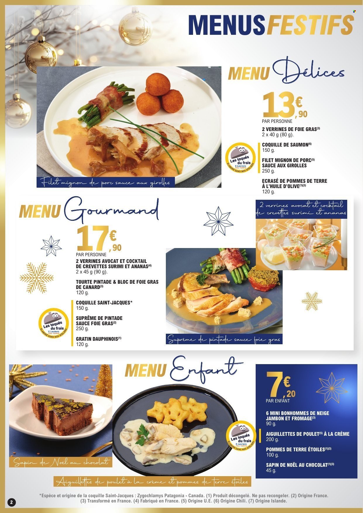 Catalogue E.LECLERC - Menus de fêtes 2025 (2025-12-01 - 2025-12-31)