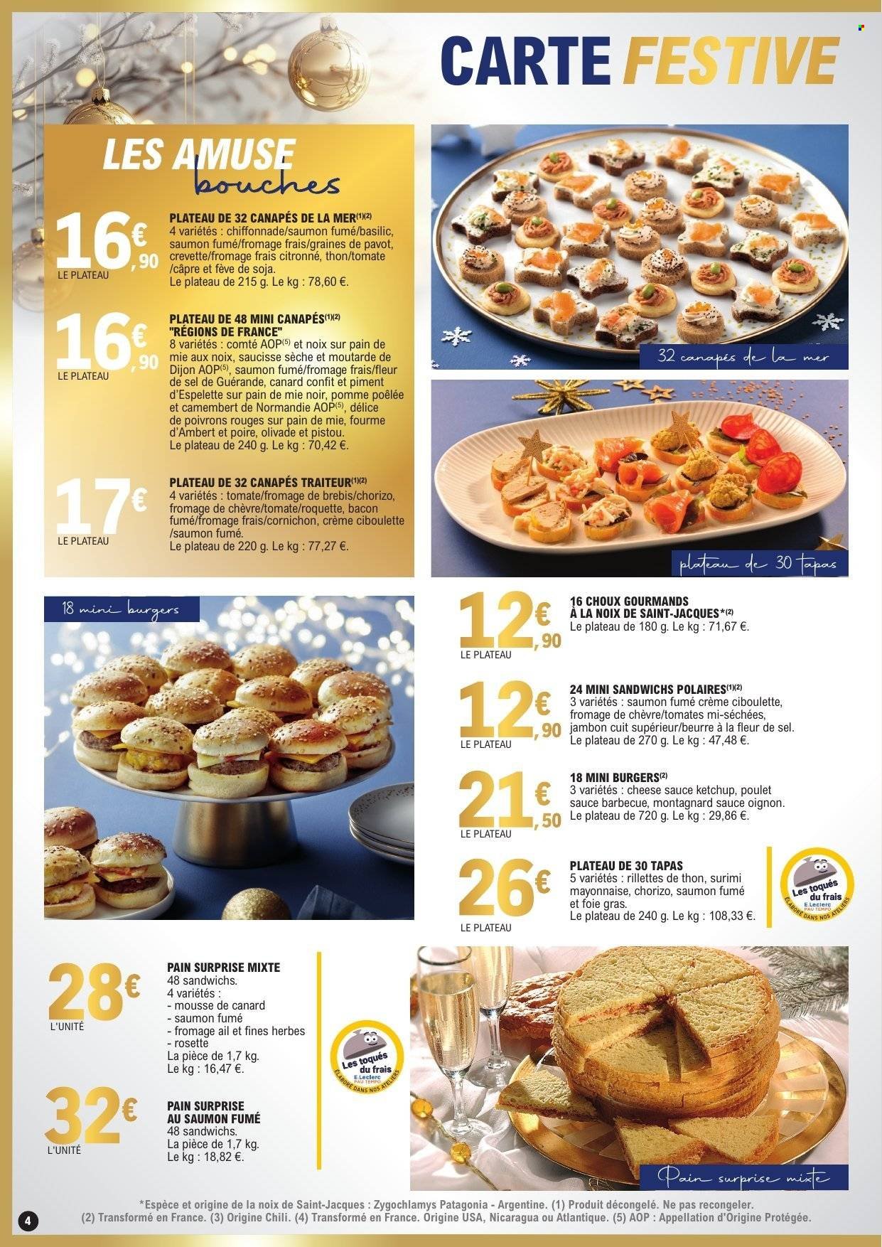 Catalogue E.LECLERC - Menus de fêtes 2025 (2025-12-01 - 2025-12-31)