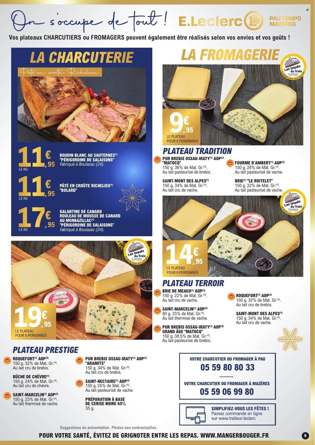 Catalogue E.LECLERC - Menus de fêtes 2025 (2025-12-01 - 2025-12-31)