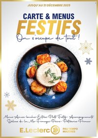 Catalogue E.LECLERC - Menus de fêtes 2025 (2025-12-01 - 2025-12-31)