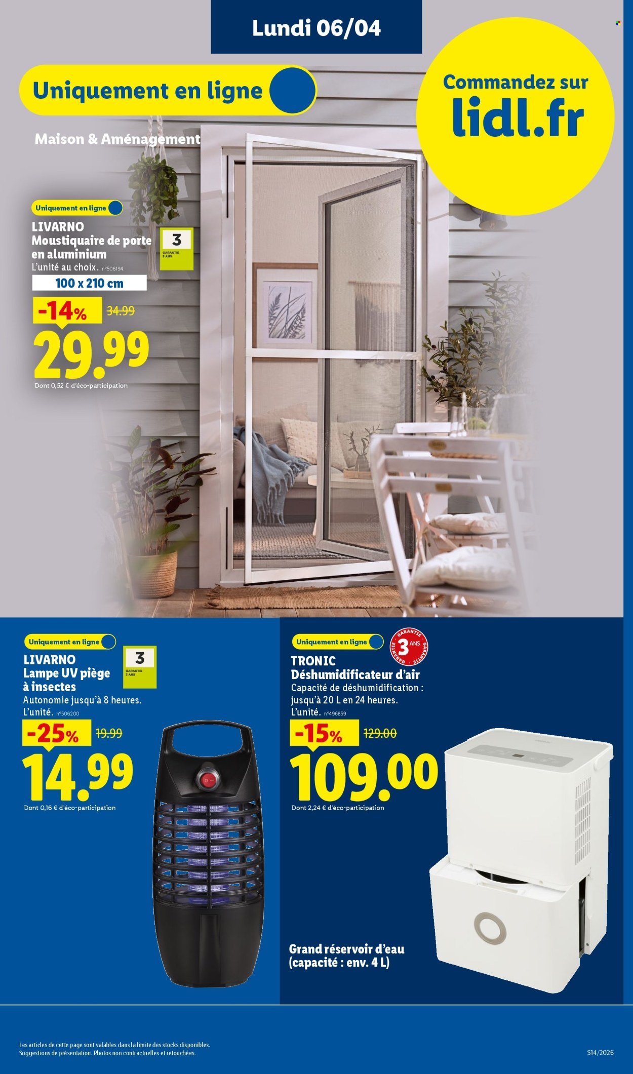 Catalogue LIDL - Les Exclus Web de la semaine