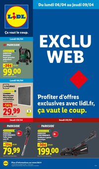 Catalogue LIDL - Les Exclus Web de la semaine