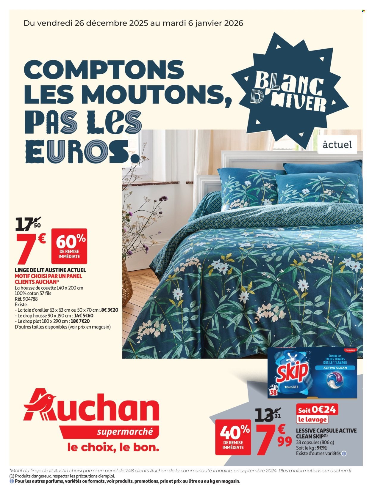 Catalogue AUCHAN - Blanc d'hiver supermarché
