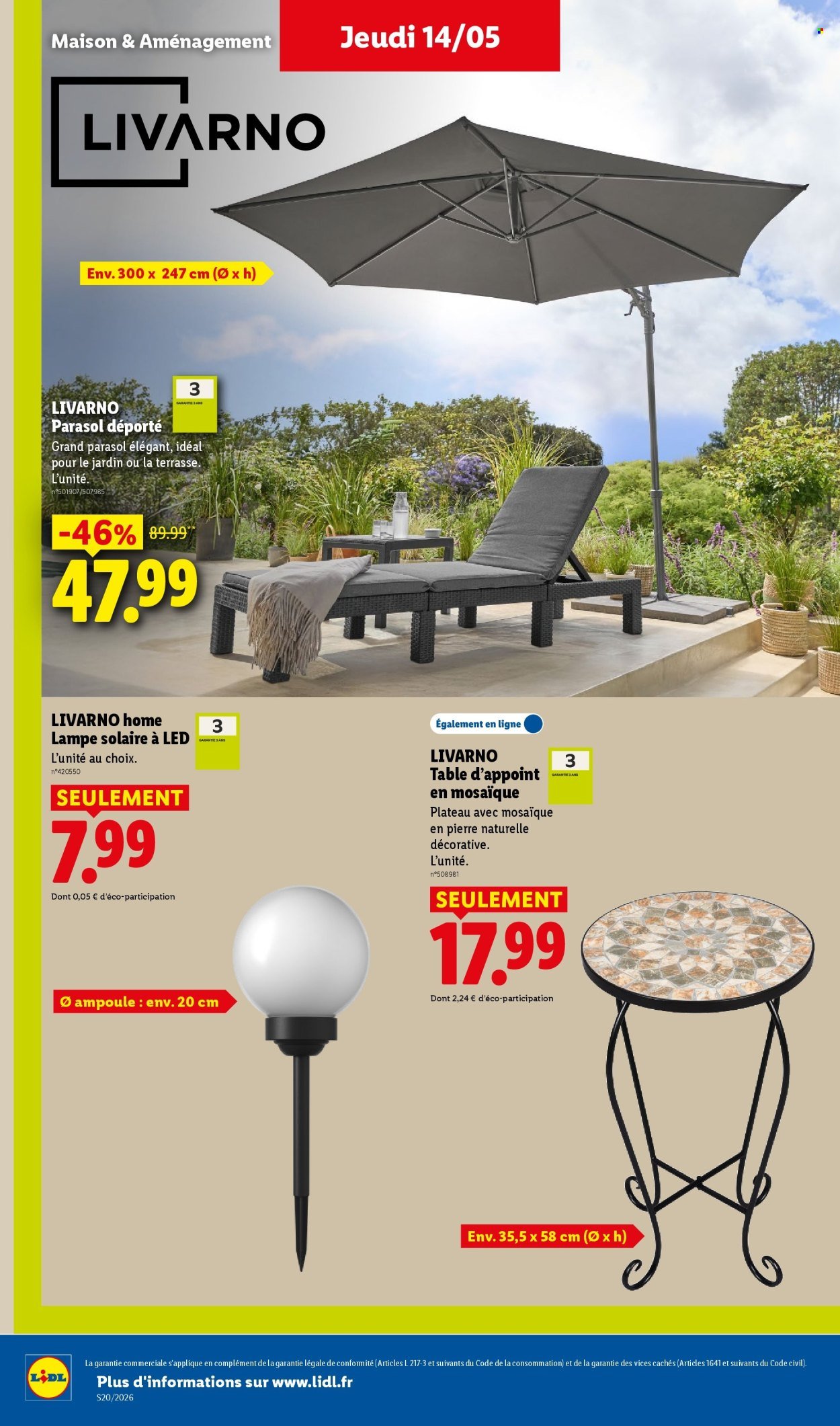 Catalogue LIDL - Les promos de la semaine (2026-05-14 - 2026-05-20)