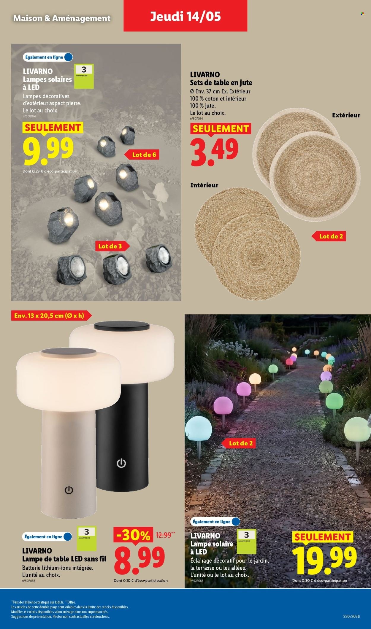 Catalogue LIDL - Les promos de la semaine (2026-05-14 - 2026-05-20)