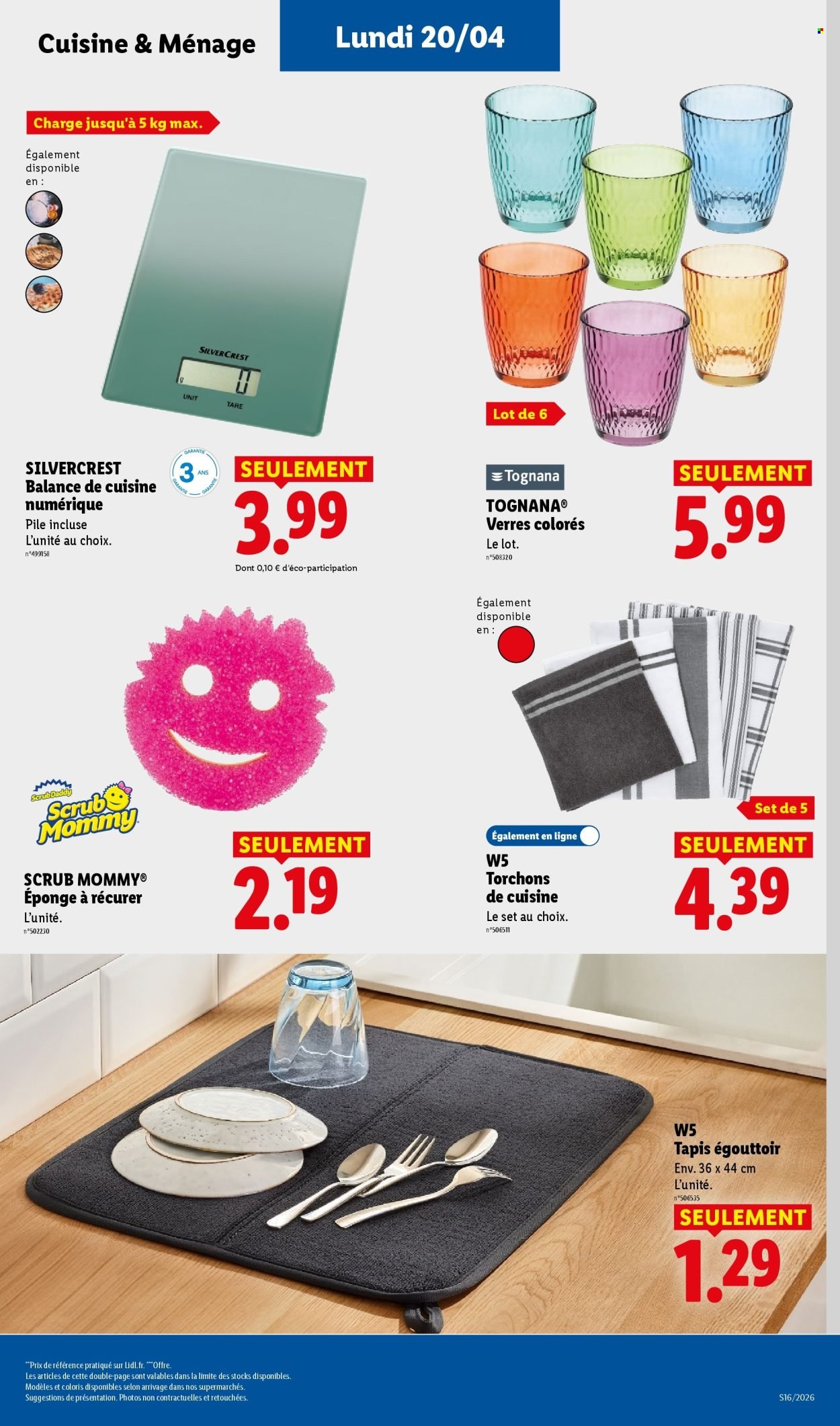 Catalogue LIDL - Les bonnes affaires de la semaine (2026-04-16 - 2026-04-20)