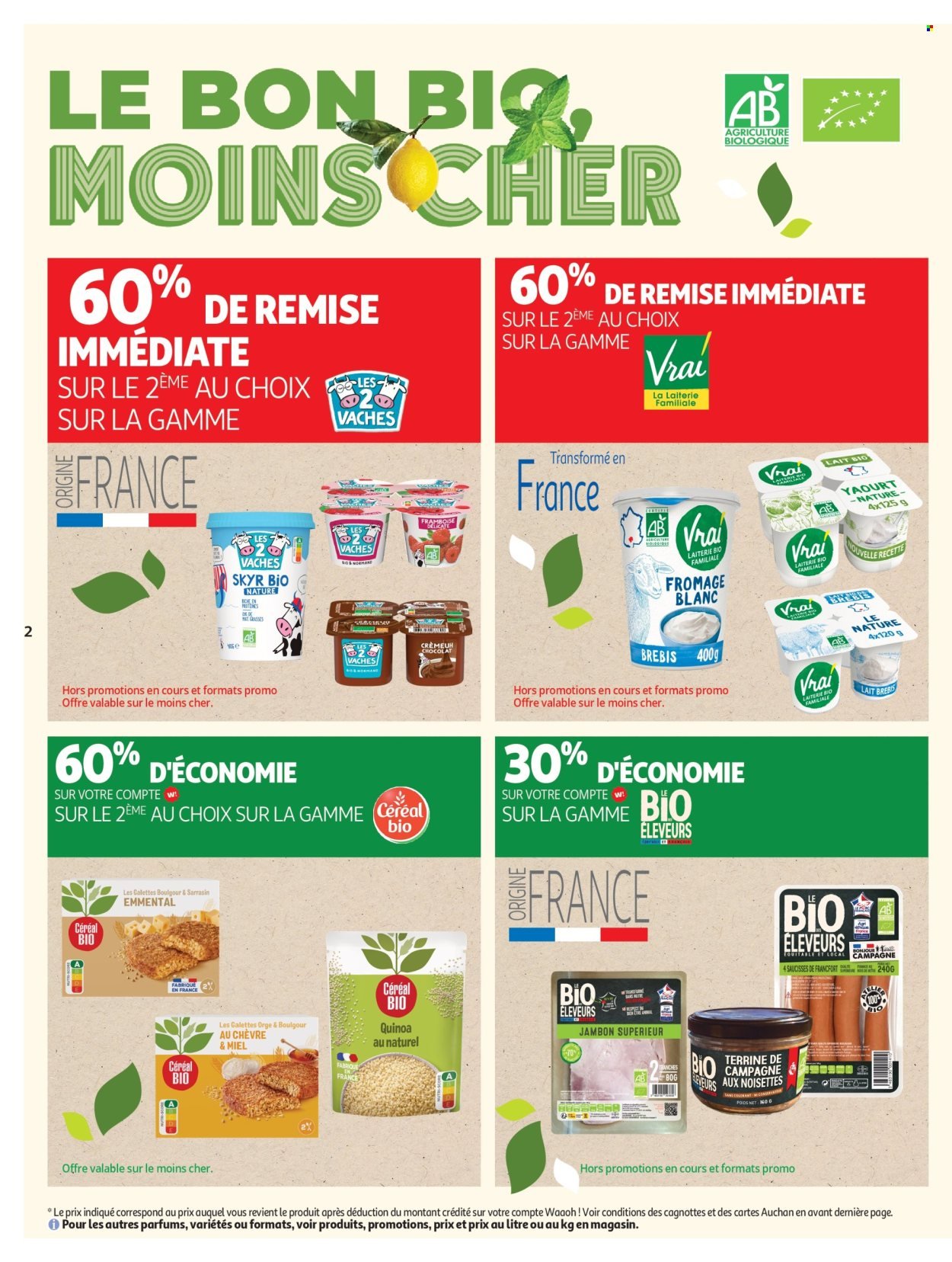 Catalogue AUCHAN - Tout le bio à prix sain