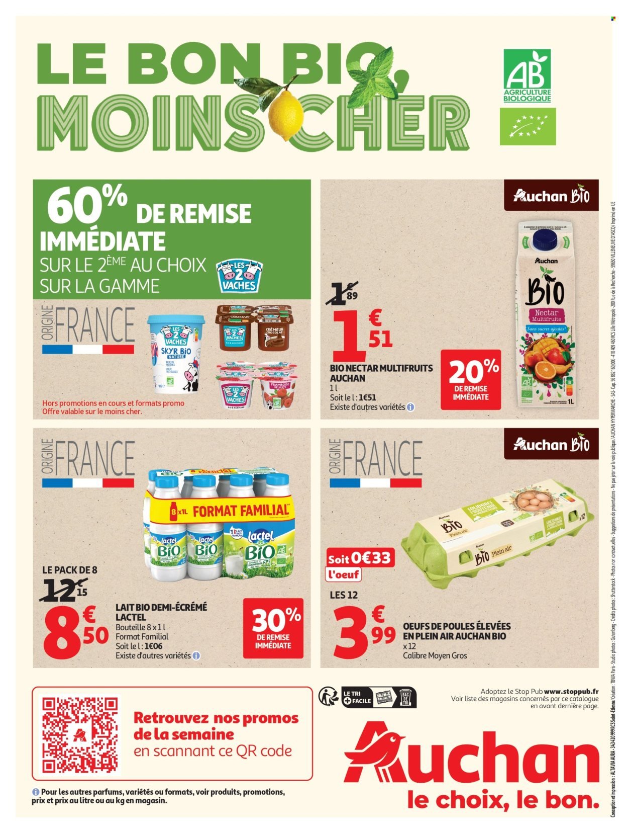 Catalogue AUCHAN - Tout le bio à prix sain