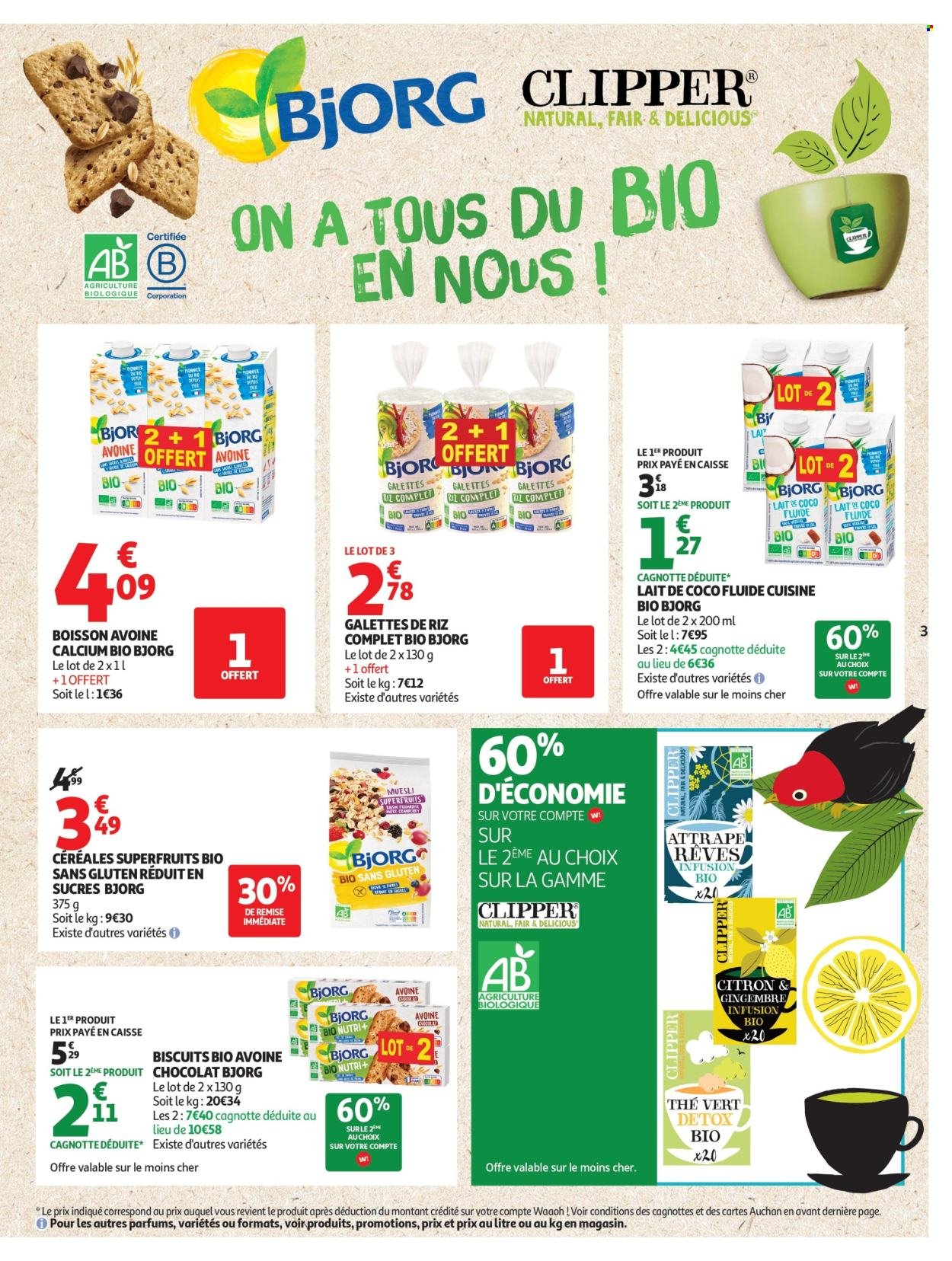 Catalogue AUCHAN - Tout le bio à prix sain