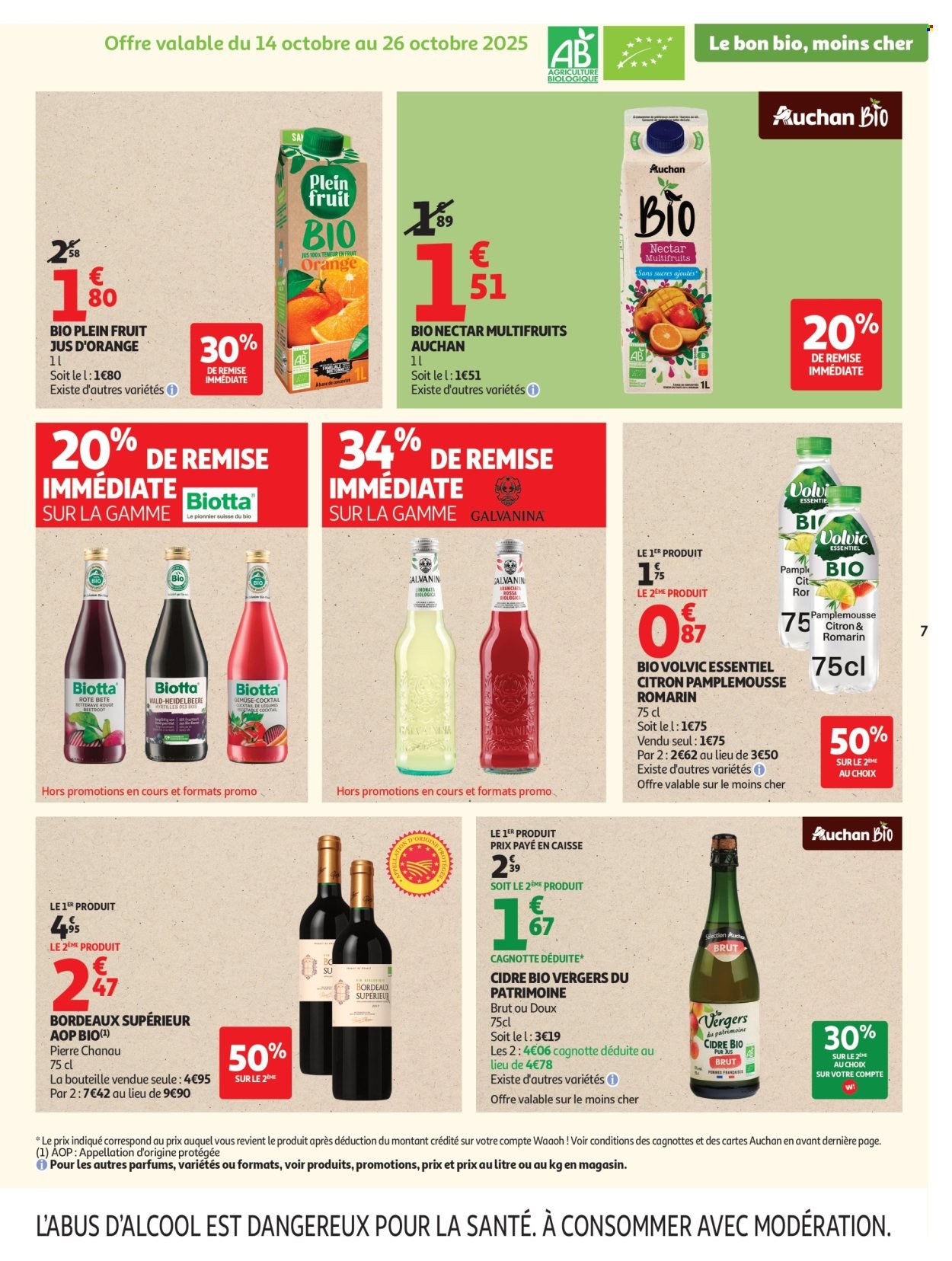 Catalogue AUCHAN - Tout le bio à prix sain