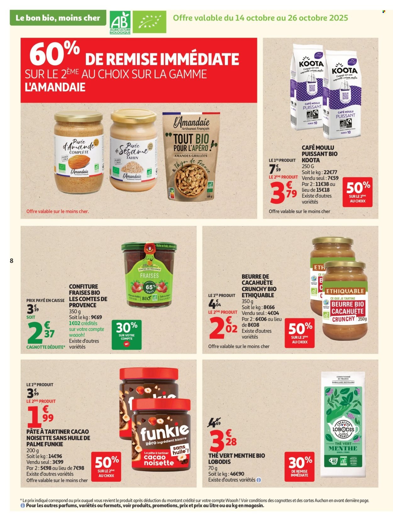 Catalogue AUCHAN - Tout le bio à prix sain