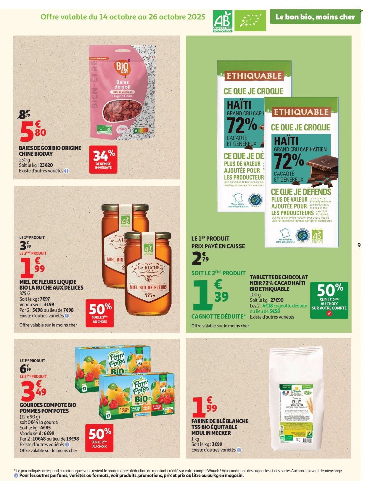 Catalogue AUCHAN - Tout le bio à prix sain