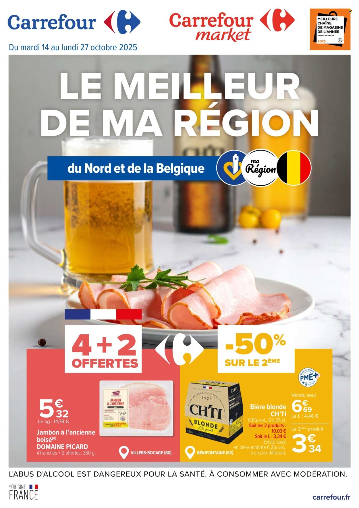 Catalogue CARREFOUR - LE MEILLEUR DE MA RÉGION - NORD ET BELGIQUE (2025-10-14 - 2025-10-27)