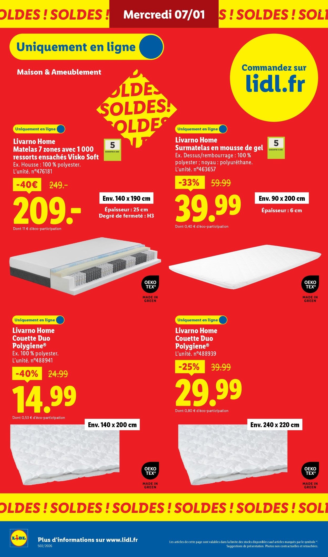 Catalogue LIDL - Les bonnes affaires Exclu Web (2026-01-05 - 2026-01-08)