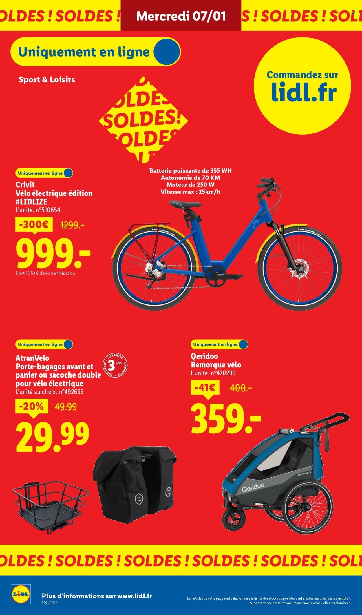 Catalogue LIDL - Les bonnes affaires Exclu Web (2026-01-05 - 2026-01-08)