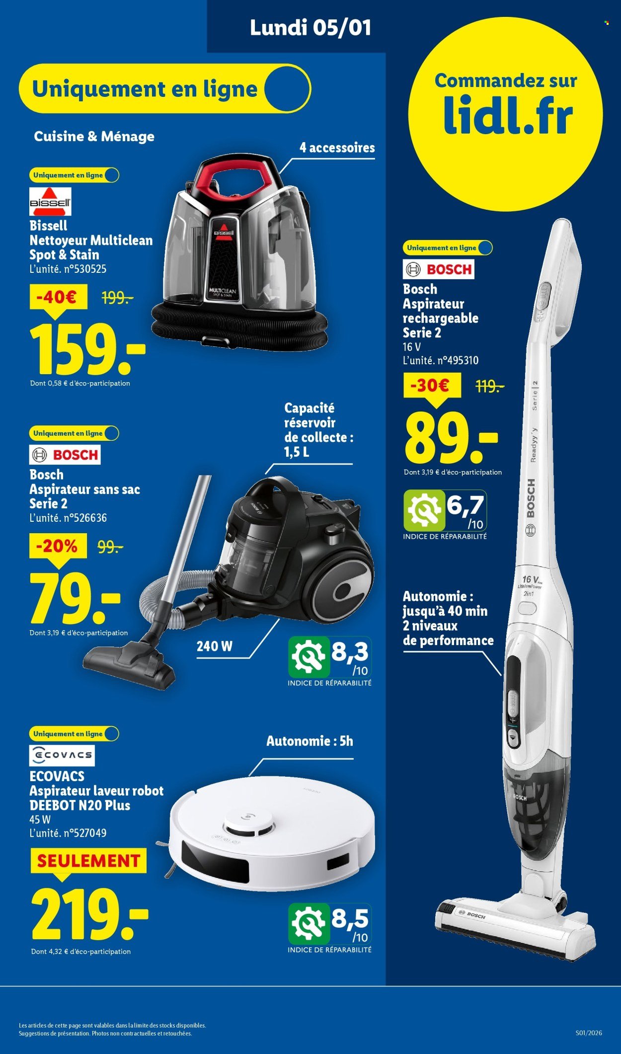 Catalogue LIDL - Les bonnes affaires Exclu Web (2026-01-05 - 2026-01-08)