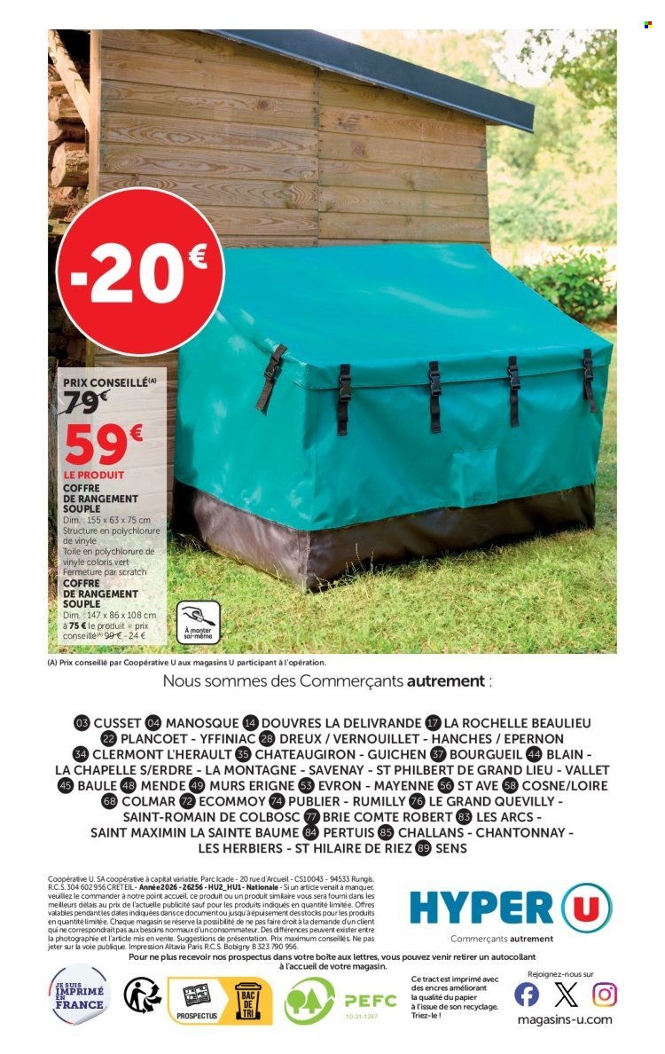 Catalogue HYPER U - Jardin & Terrasse à prix bas