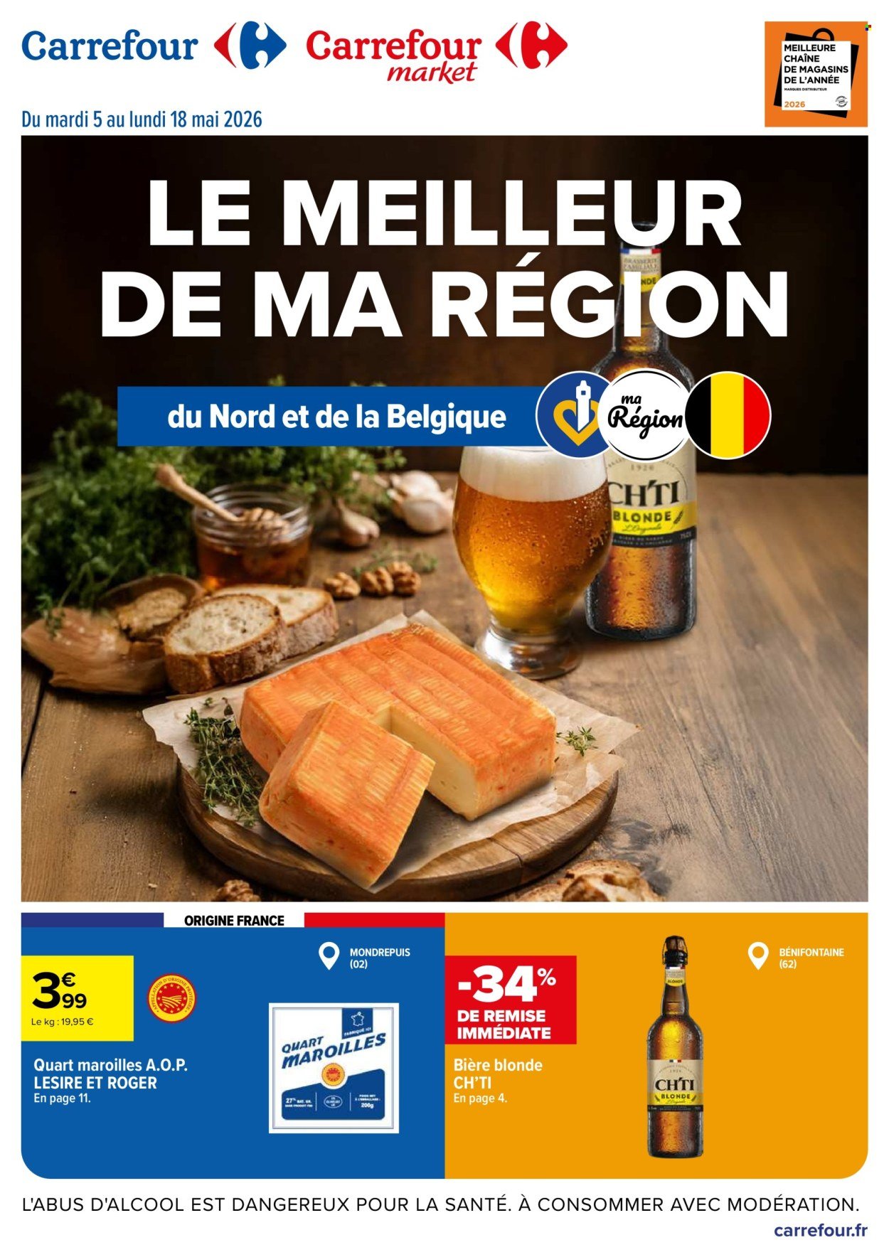 Catalogue CARREFOUR - LE MEILLEUR DE MA RÉGION - DU NORD ET DE LA BELGIQUE
