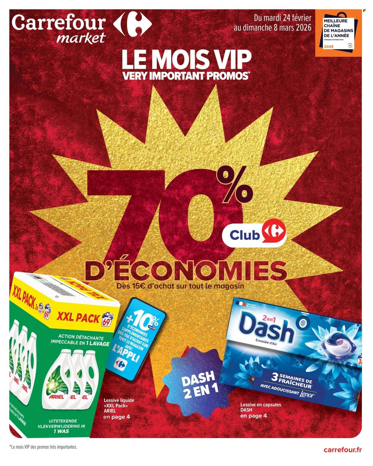 Catalogue CARREFOUR MARKET - LE MOIS VIP 70% D'ÉCONOMIES